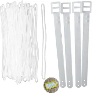 60 Pack Luggage Tag Loop Straps Clear Elastic Lanyard Hanging Holder Worm Tie Loops for Travel Bag Baggage ID Label Suitcase Backpack Agency Identification Cards Tags Cruise Ship Essentials