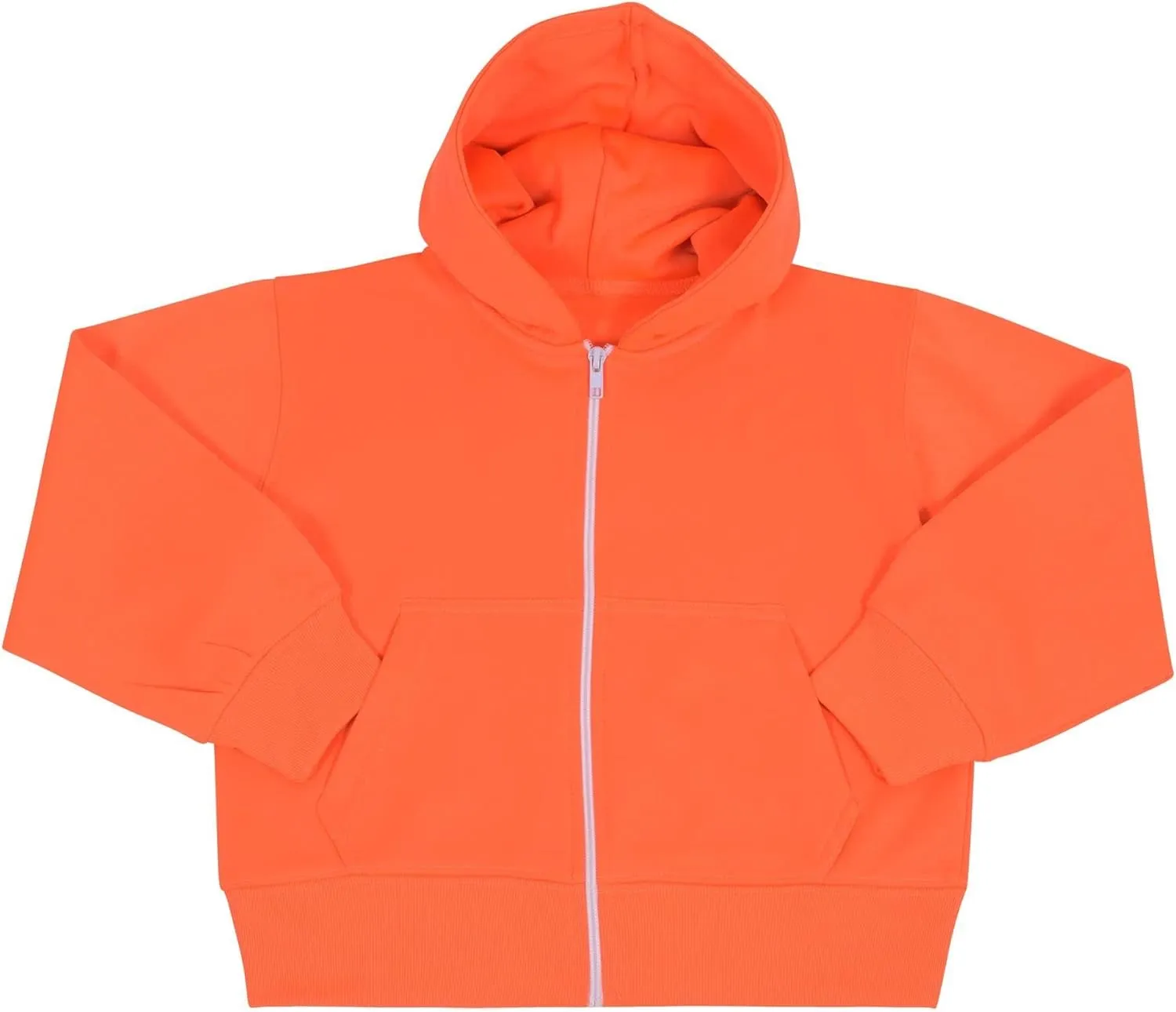 A2Z 4 Kids Kids Jacket Girls Boys Plain Fleece Hoodie Zip Up Style Zipper 5-13