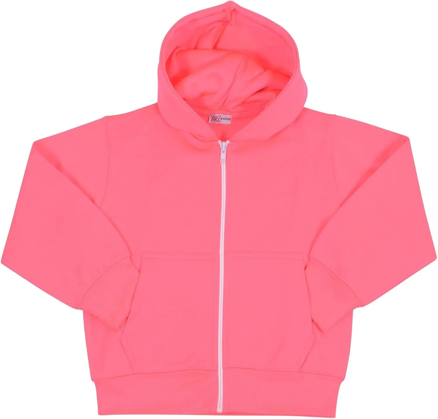 A2Z 4 Kids Kids Jacket Girls Boys Plain Fleece Hoodie Zip Up Style Zipper 5-13