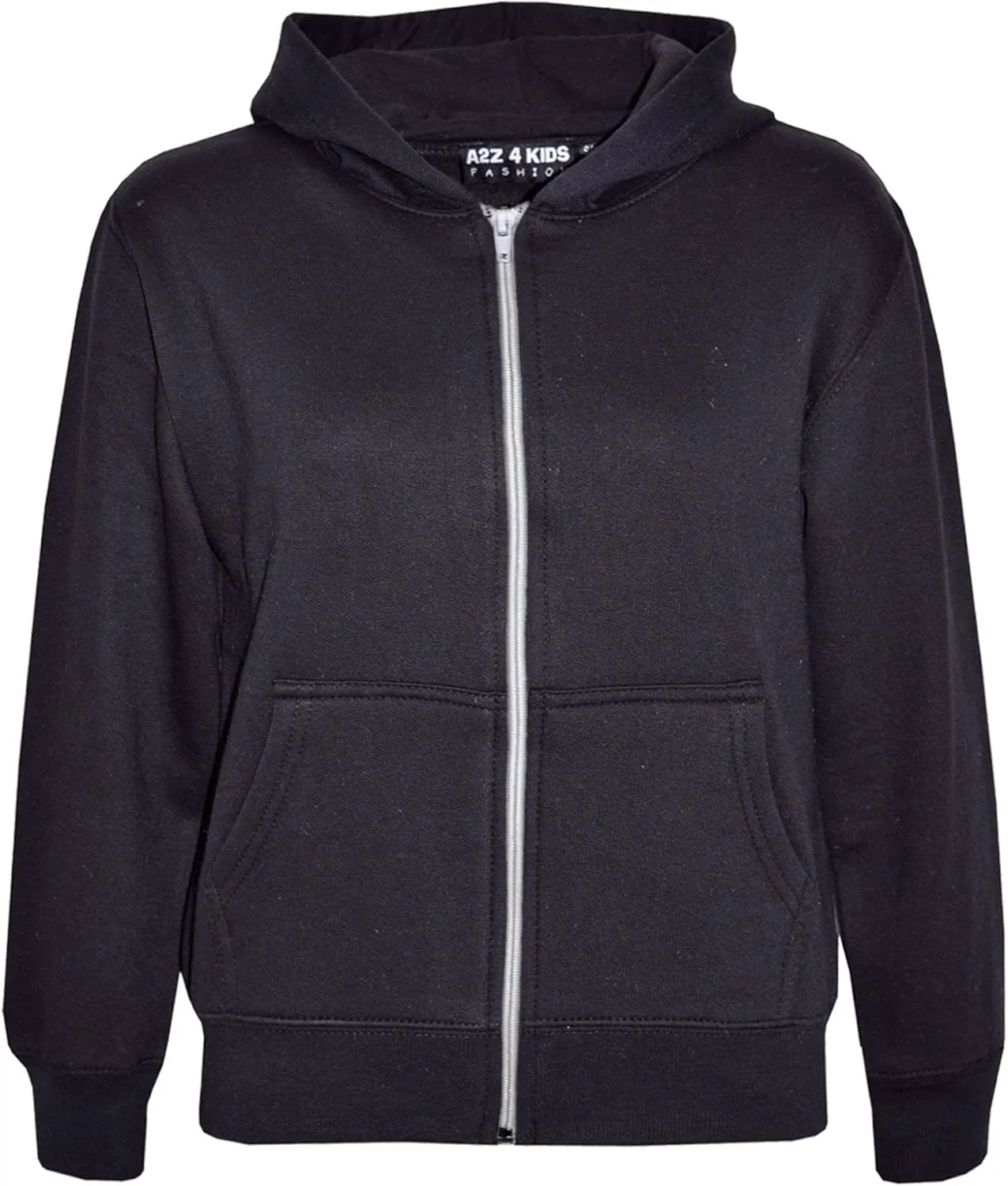 A2Z 4 Kids Kids Jacket Girls Boys Plain Fleece Hoodie Zip Up Style Zipper 5-13