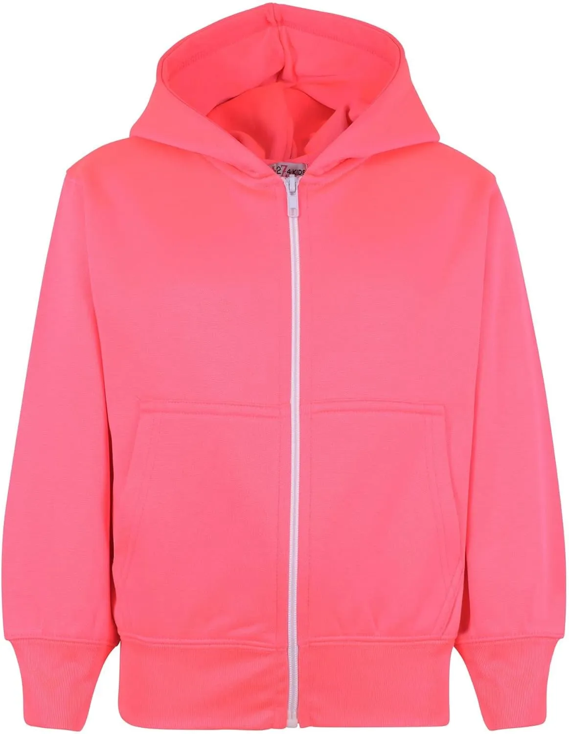 A2Z 4 Kids Kids Jacket Girls Boys Plain Fleece Hoodie Zip Up Style Zipper 5-13