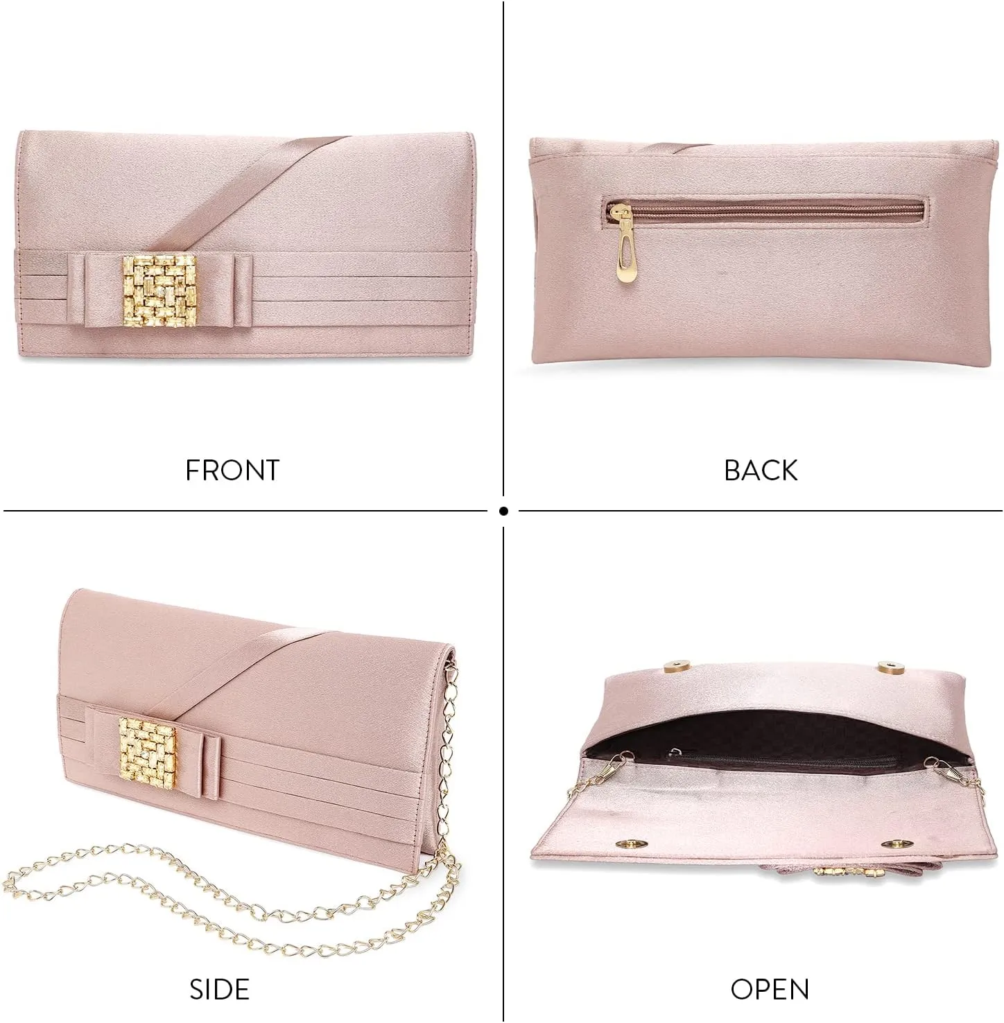 Aheli Clutch Purses Gift for Women Handmade Evening Handbags Bridal Clutch