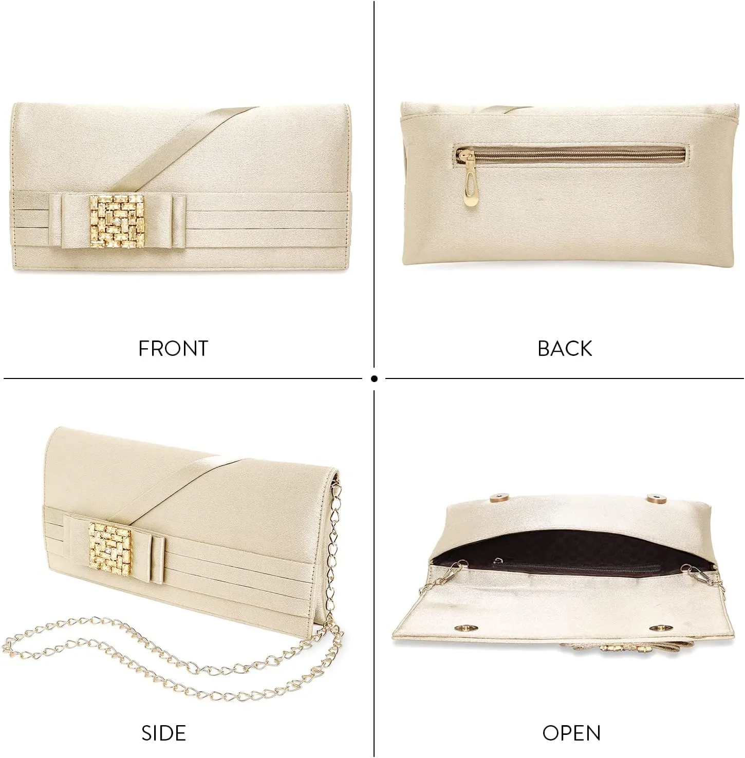 Aheli Clutch Purses Gift for Women Handmade Evening Handbags Bridal Clutch