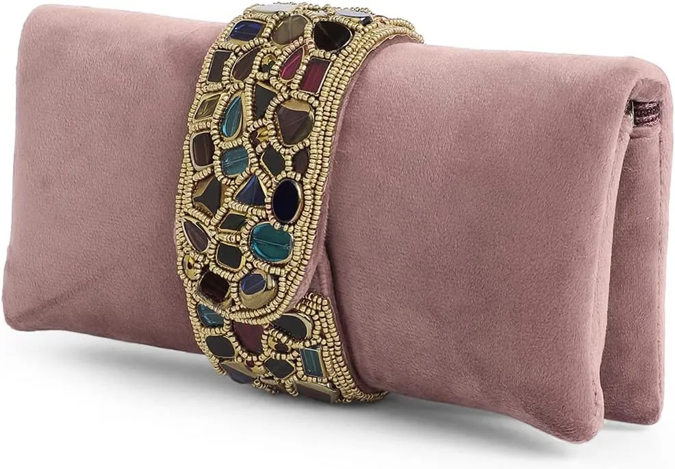 Aheli Clutch Purses Gift for Women Handmade Evening Sling Handbag Stylish Bridal Fashion Bag