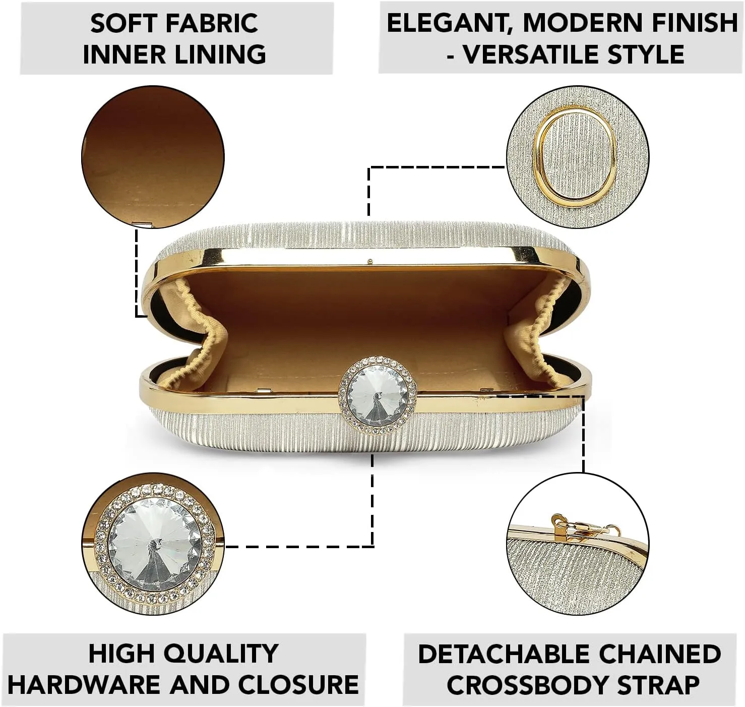 Aheli Clutch Purses Gift for Women Handmade Evening Sling Handbag Stylish Bridal Fashion Bag
