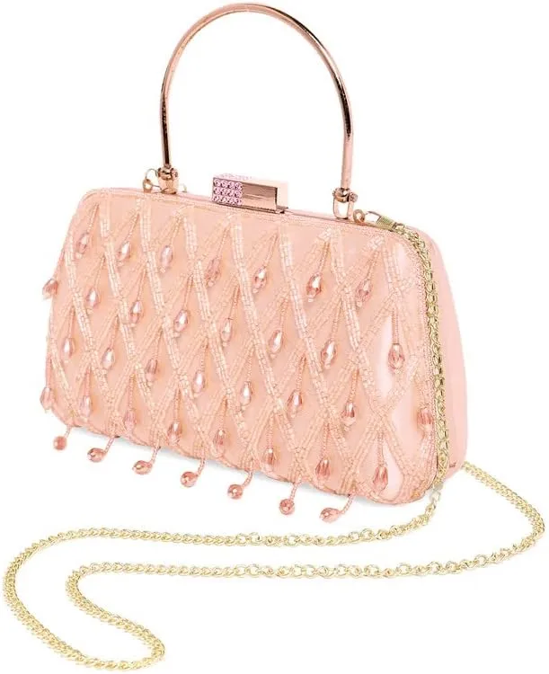 Aheli Clutch Purses Gift for Women Handmade Evening Sling Handbag Stylish Bridal Fashion Bag