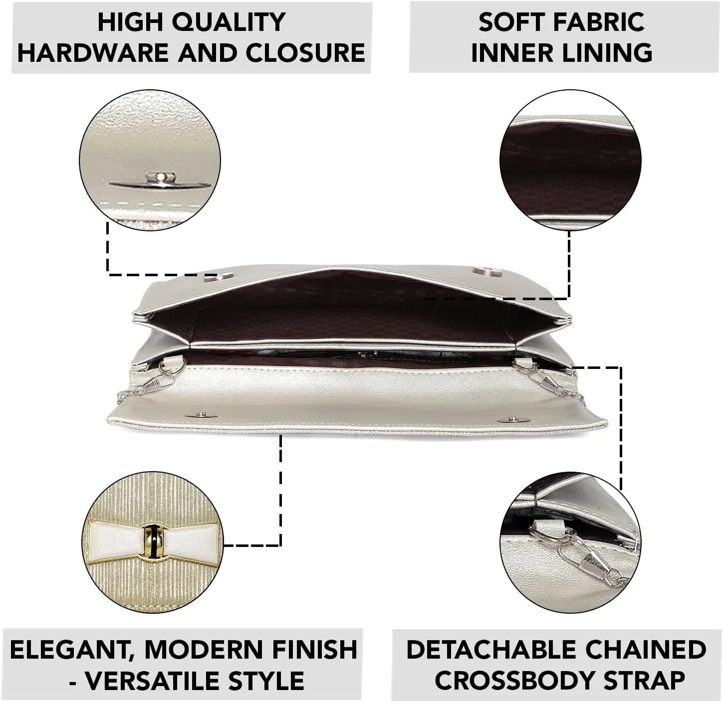 Aheli Clutch Purses Gift for Women Handmade Evening Sling Handbag Stylish Bridal Fashion Clutch Bag