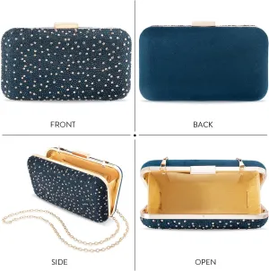 Aheli Clutch Purses Gift for Women Wedding Handmade Evening Handbags Party Bridal Clutch