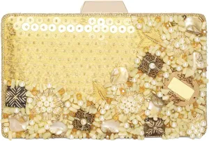 Aheli Clutch Purses Gift for Women Wedding Handmade Evening Handbags Party Bridal