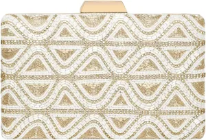 Aheli Clutch Purses Gift for Women Wedding Handmade Evening Handbags Party Bridal