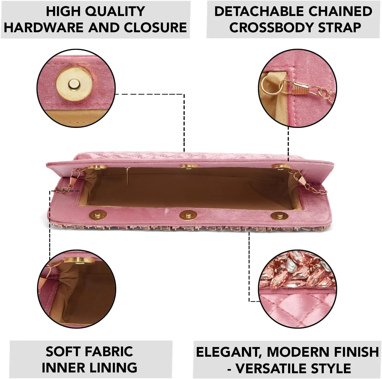Aheli Indian Clutch Purses Gift for Women Occasion Handmade Evening Bridal Handbags Party