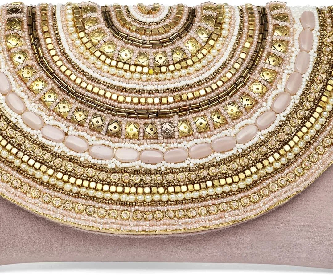 Aheli Indian Clutch Purses Gift for Women Wedding Handmade Evening Bridal Handbags Party