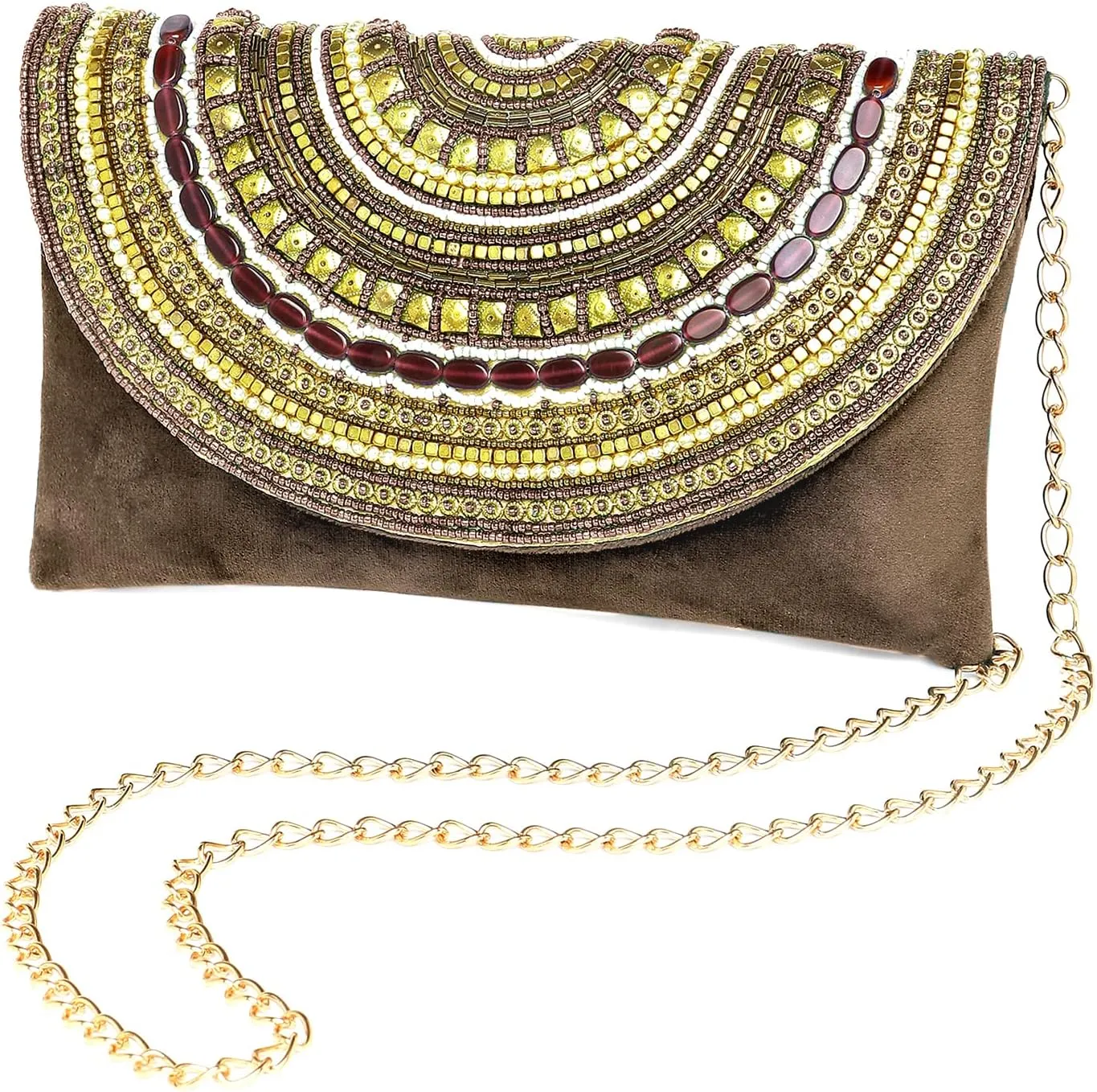 Aheli Indian Clutch Purses Gift for Women Wedding Handmade Evening Bridal Handbags Party