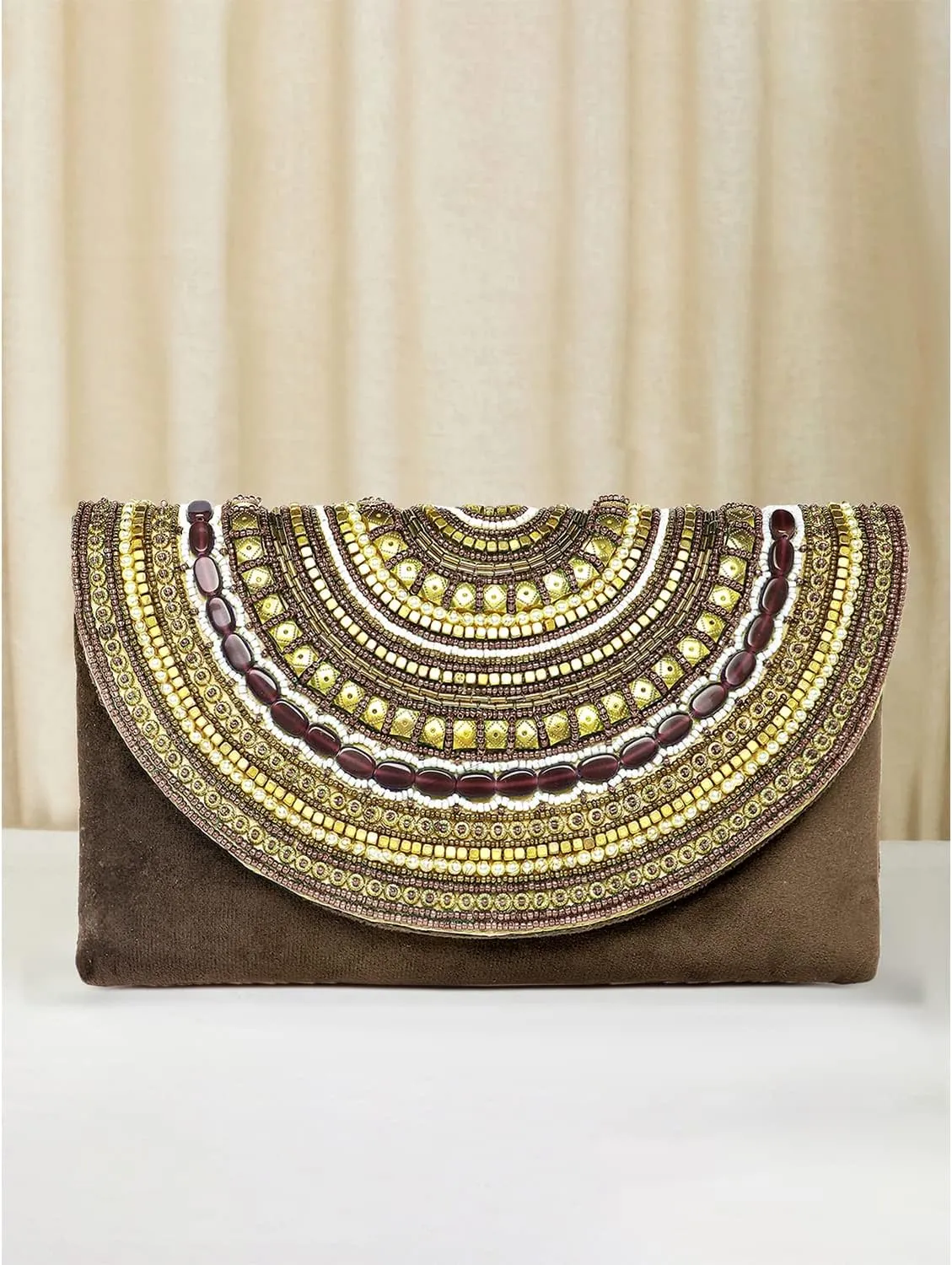 Aheli Indian Clutch Purses Gift for Women Wedding Handmade Evening Bridal Handbags Party