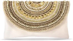 Aheli Indian Clutch Purses Gift for Women Wedding Handmade Evening Bridal Handbags Party