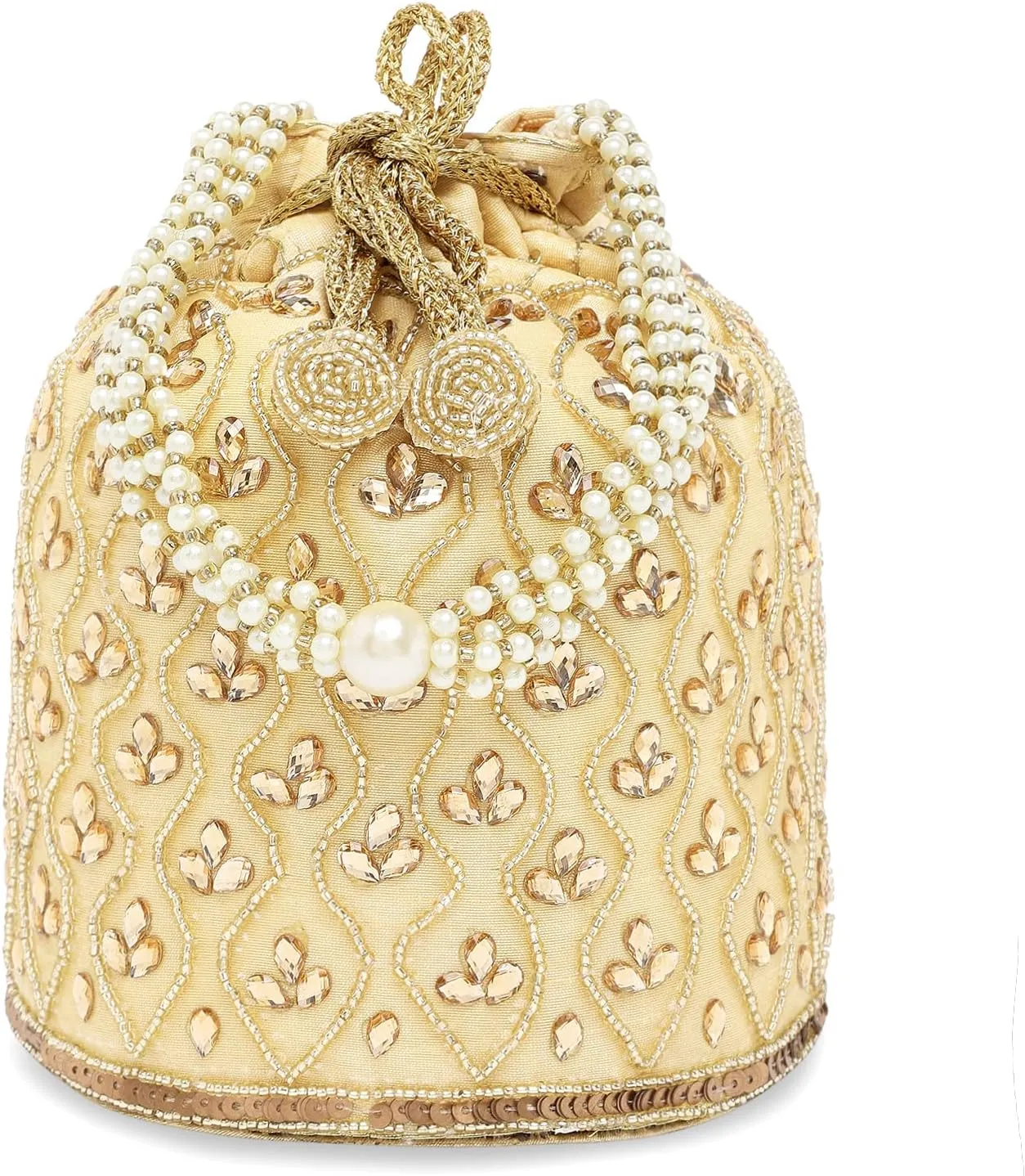 Aheli Potli Bag Gift for Women Handmade Evening Wristlet Handbag Stylish Bridal Purse Fashion Bag