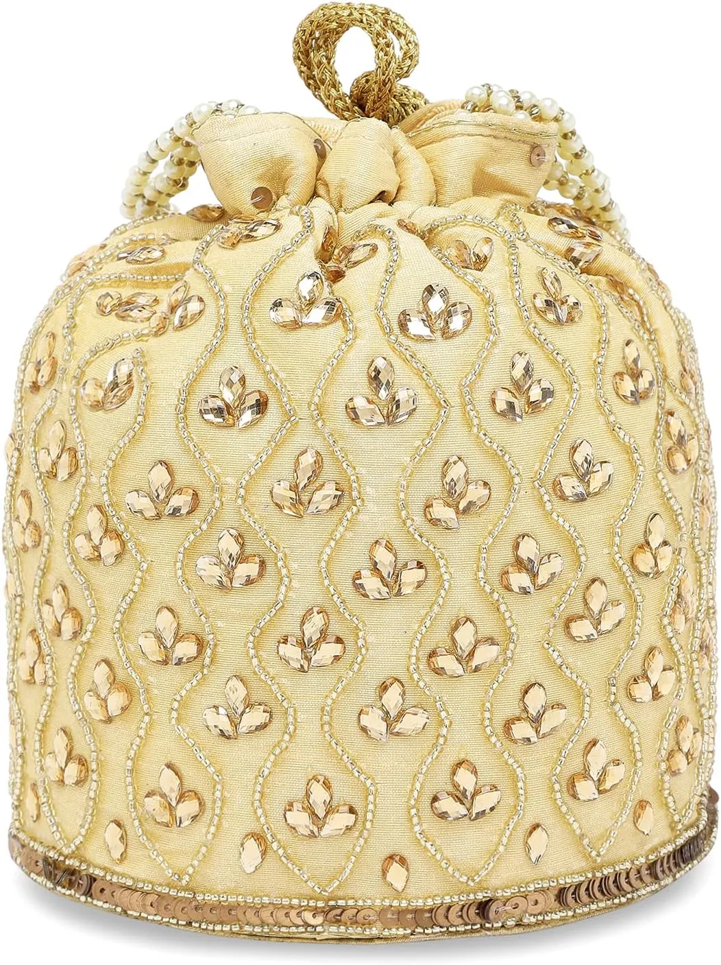 Aheli Potli Bag Gift for Women Handmade Evening Wristlet Handbag Stylish Bridal Purse Fashion Bag
