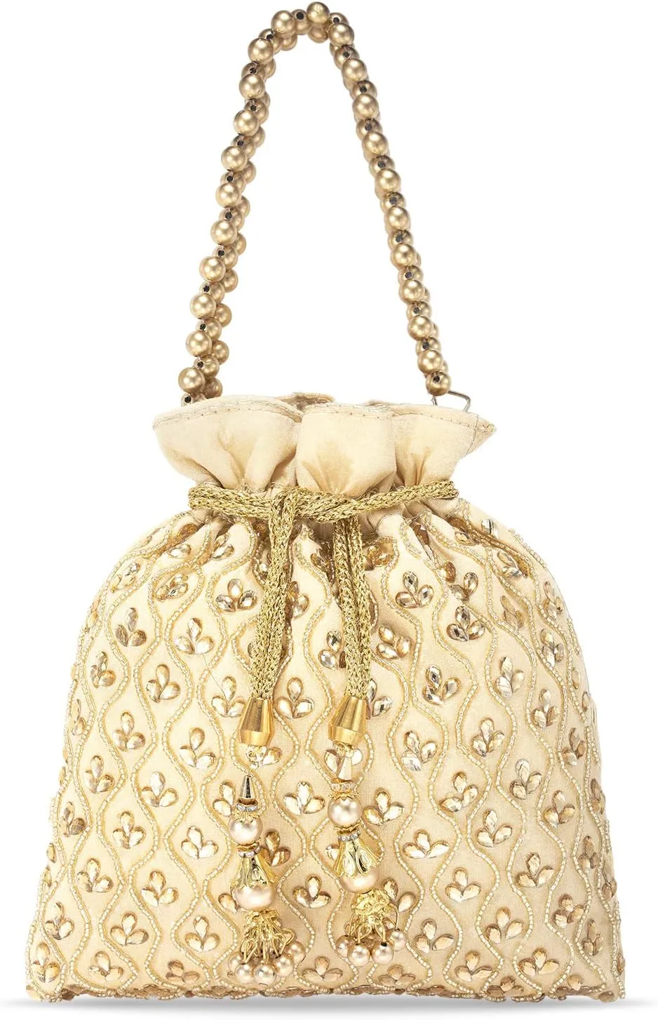 Aheli Potli Purses Gift for Women Handmade Evening Handbag Stylish Bridal Fashion Wristlet