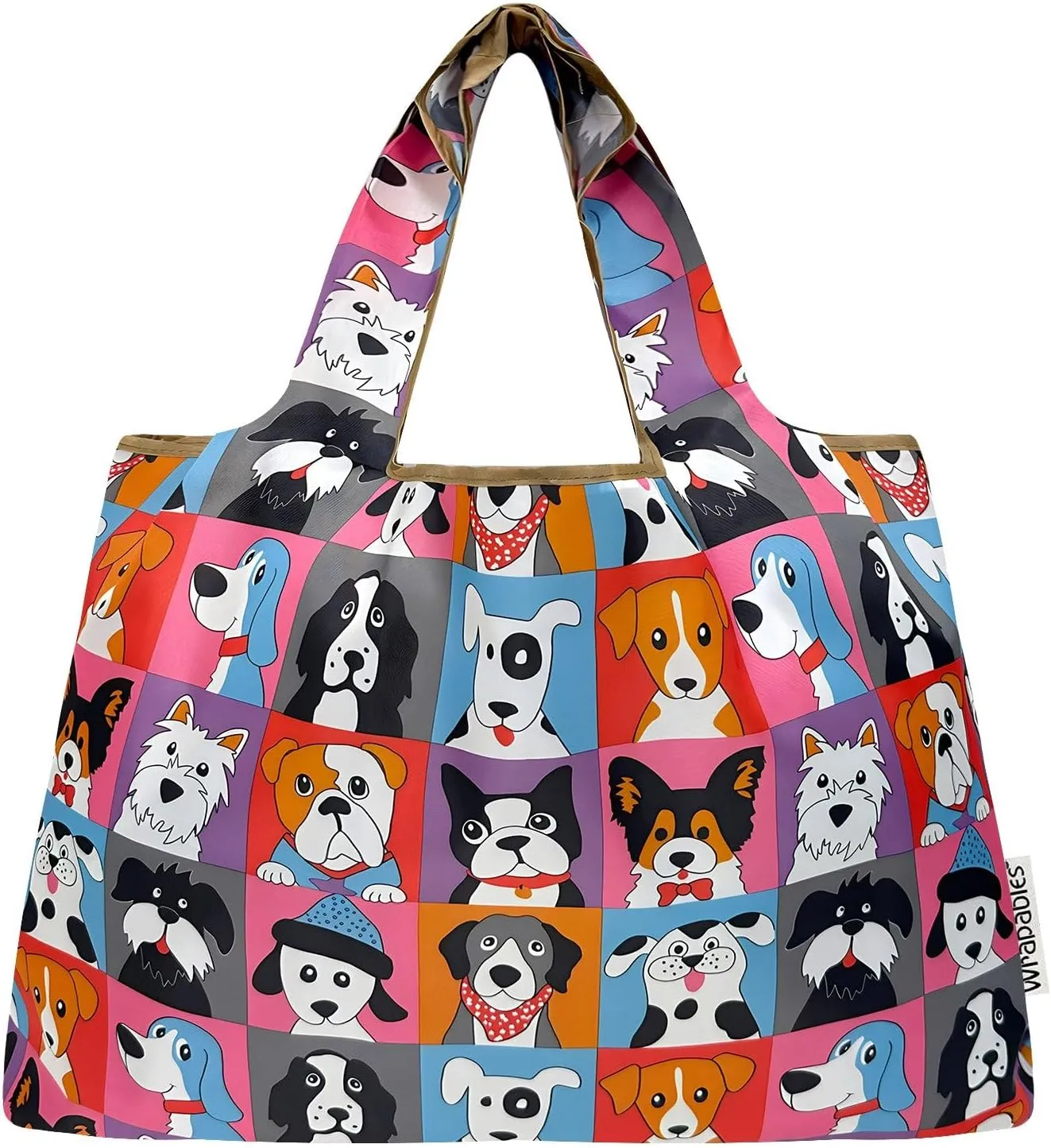 allydrew Large Foldable Tote Nylon Reusable Grocery Bags