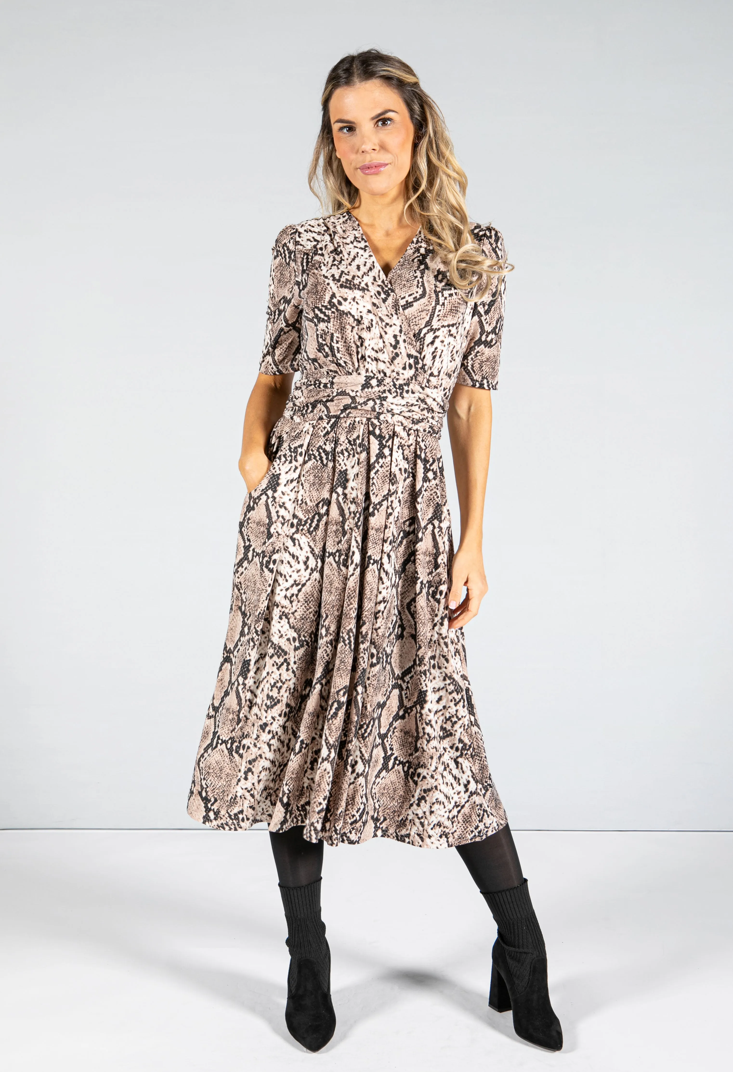 Animal Print Midi Dress-1
