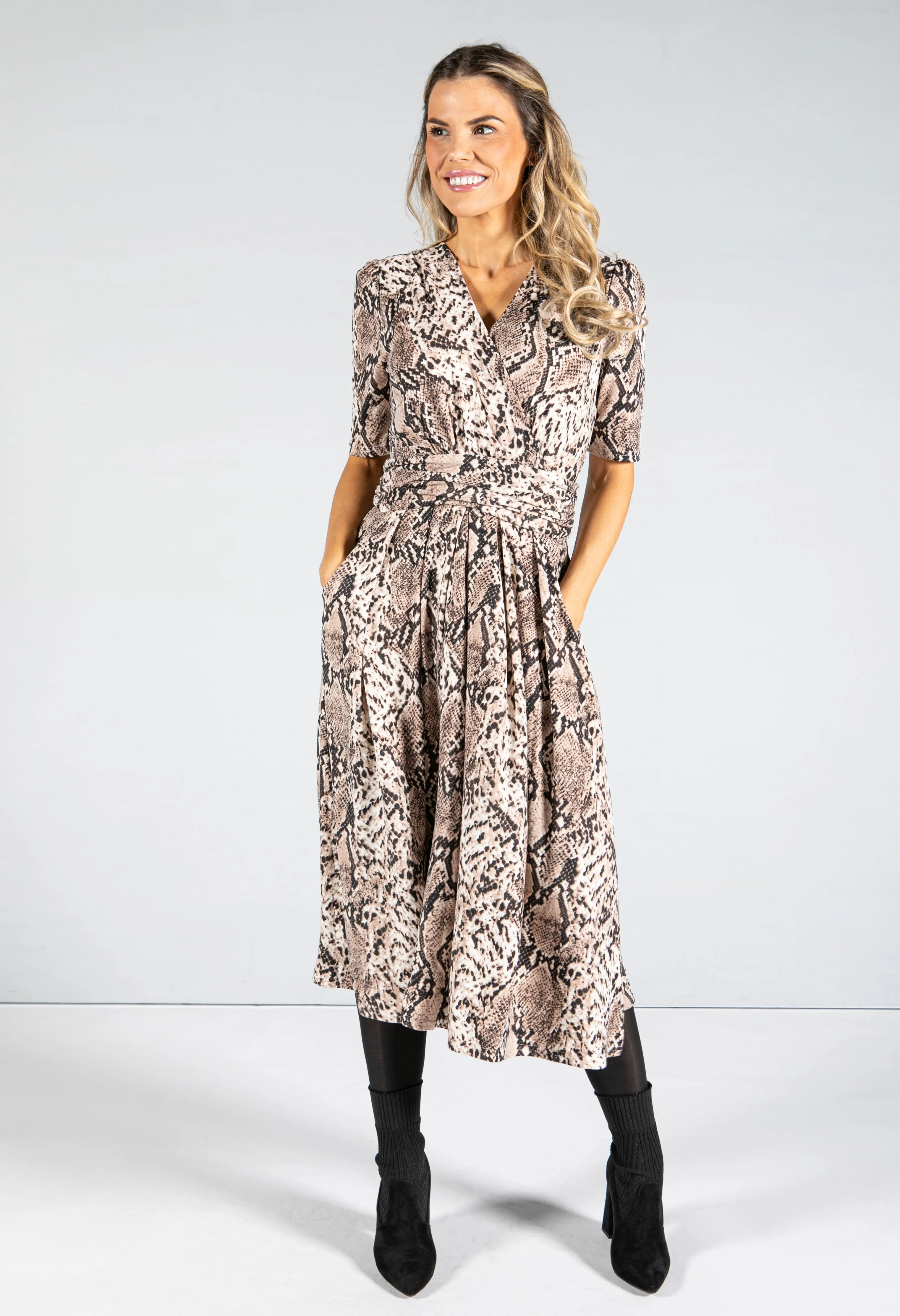 Animal Print Midi Dress-1