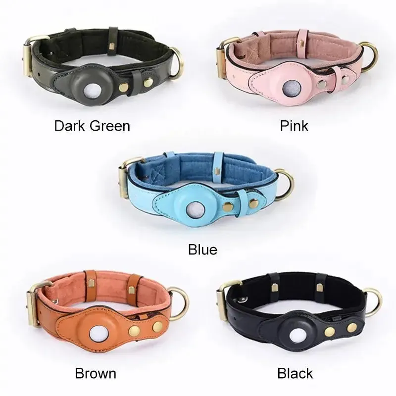 Anniepaw New Removable Locating Pet Collar AirTag Collar Anti-Lost Dog Tracker Protective Case Dog Collar Outdoors Walking Pet Supplies