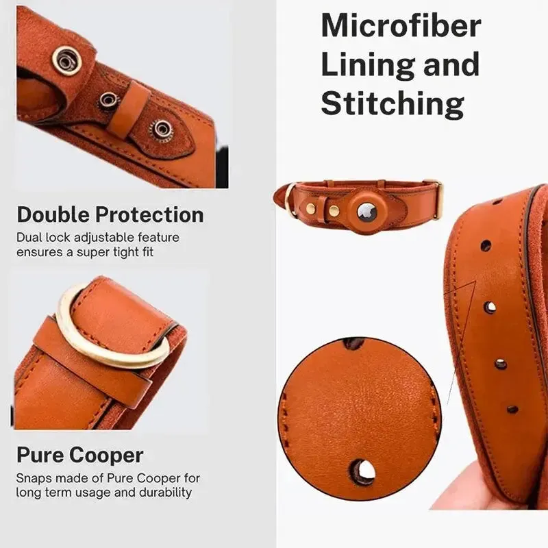 Anniepaw New Removable Locating Pet Collar AirTag Collar Anti-Lost Dog Tracker Protective Case Dog Collar Outdoors Walking Pet Supplies