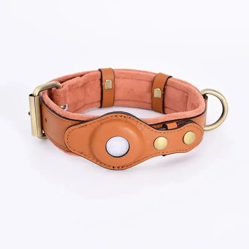 Anniepaw New Removable Locating Pet Collar AirTag Collar Anti-Lost Dog Tracker Protective Case Dog Collar Outdoors Walking Pet Supplies