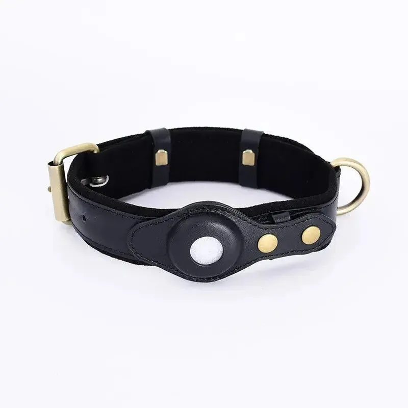 Anniepaw New Removable Locating Pet Collar AirTag Collar Anti-Lost Dog Tracker Protective Case Dog Collar Outdoors Walking Pet Supplies