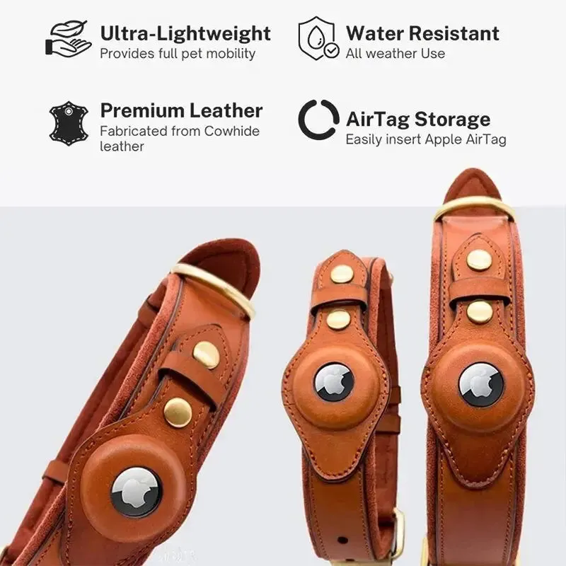 Anniepaw New Removable Locating Pet Collar AirTag Collar Anti-Lost Dog Tracker Protective Case Dog Collar Outdoors Walking Pet Supplies