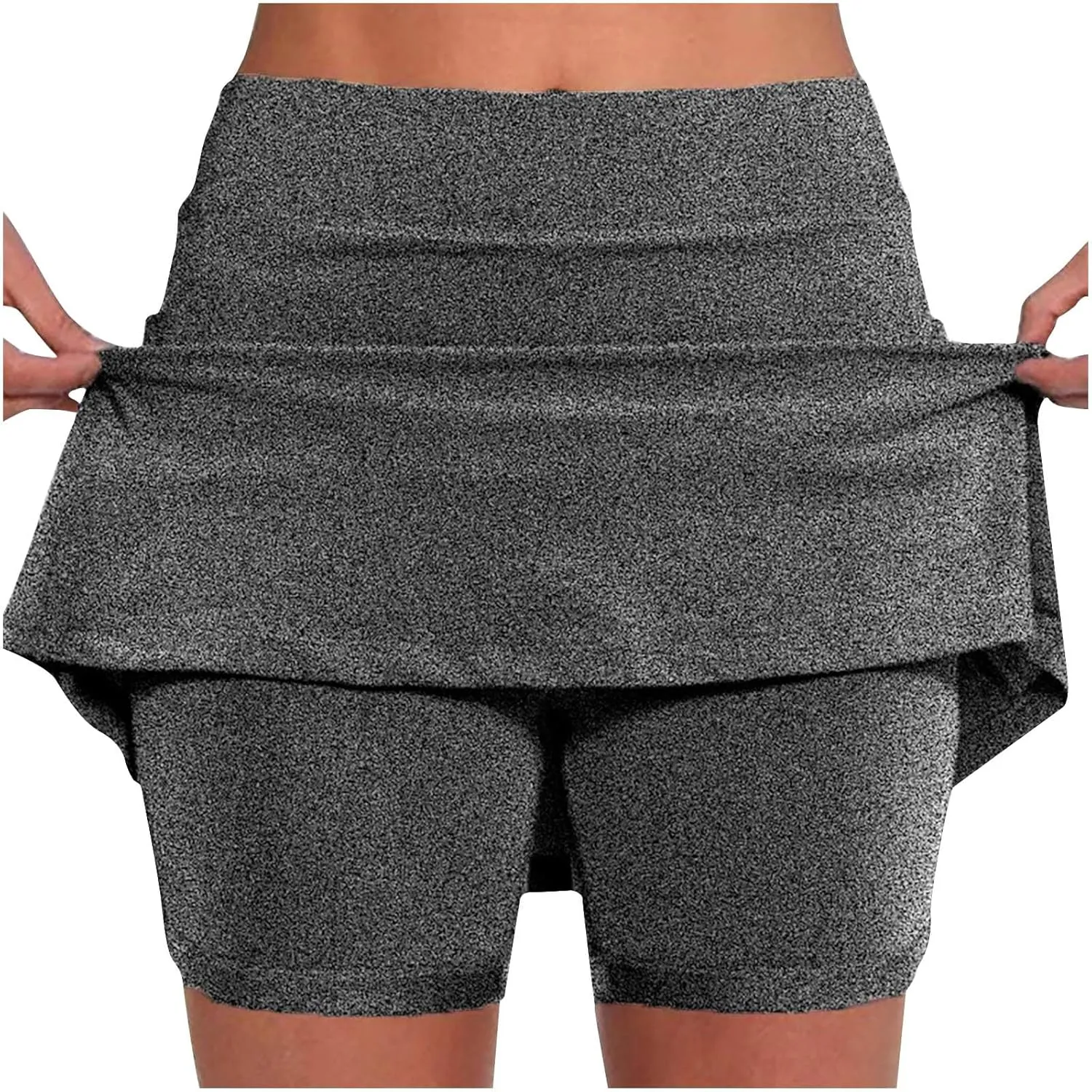 Athletic Skorts for Women with Pockets Lightweight Elastic Yoga Culottes High Waist Skinny Tennis Skirt Golf Skorts