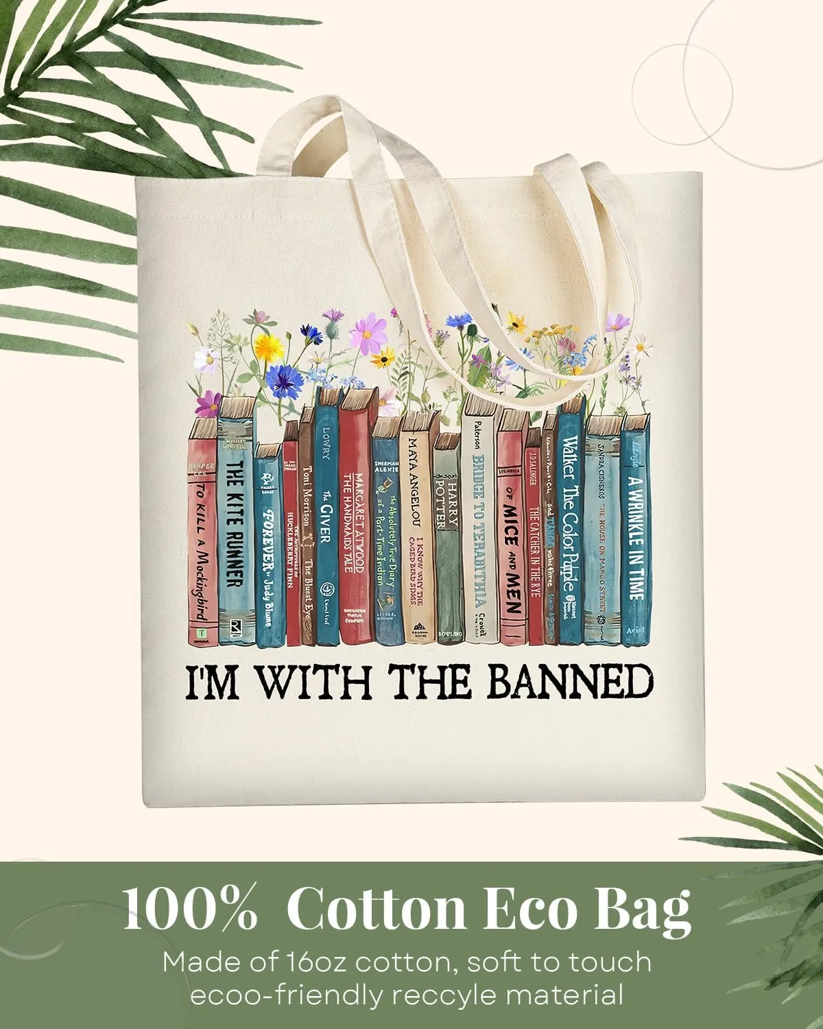 AUSVKAI Canvas Tote Bag Aesthetic for Women, Cute Cloth Cotton Bags for College Shopping Beach Grocery and Trendy Gifts