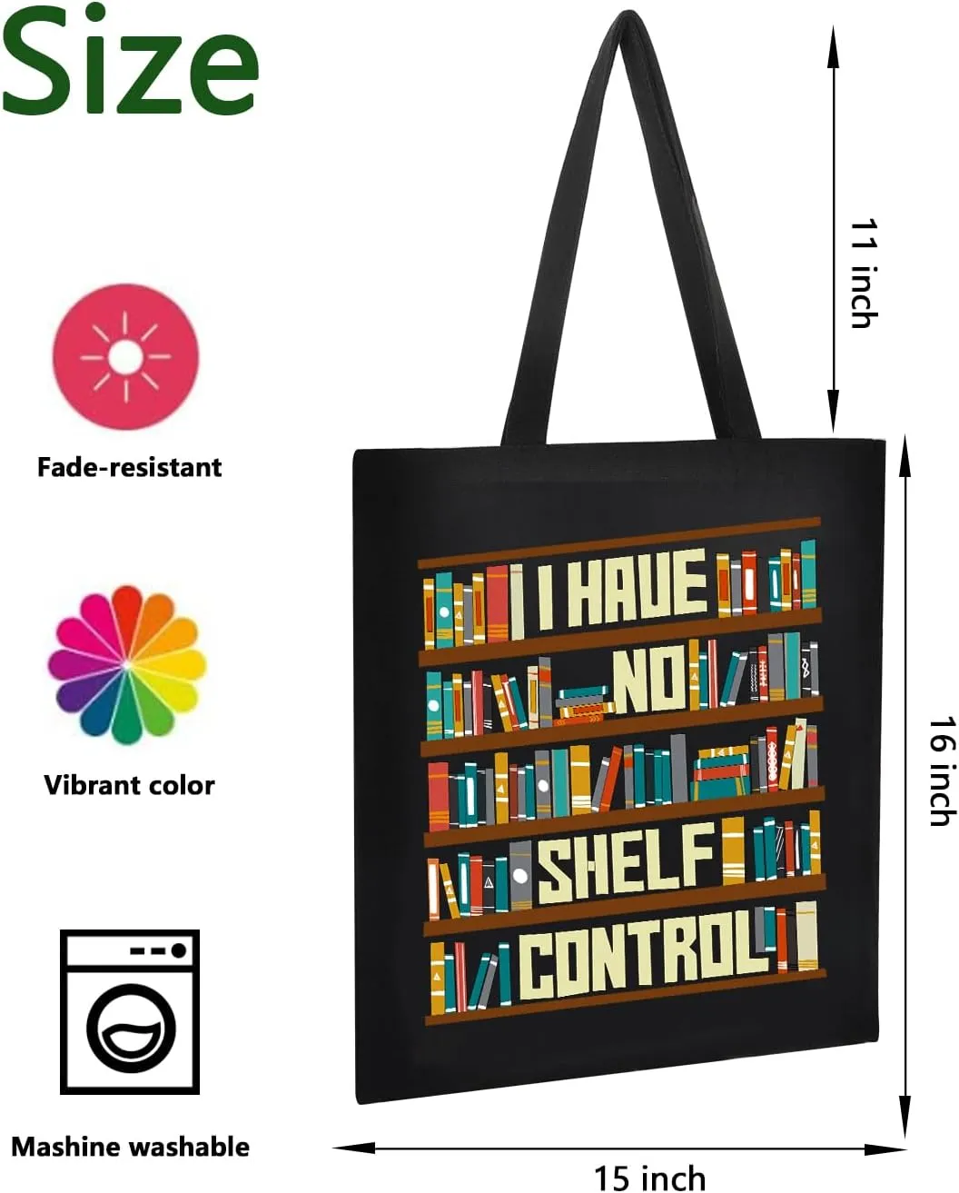 AUSVKAI Canvas Tote Bag Aesthetic for Women, Cute Reusable Cloth Cotton Bags for college Shopping Beach Grocery Trendy Gifts