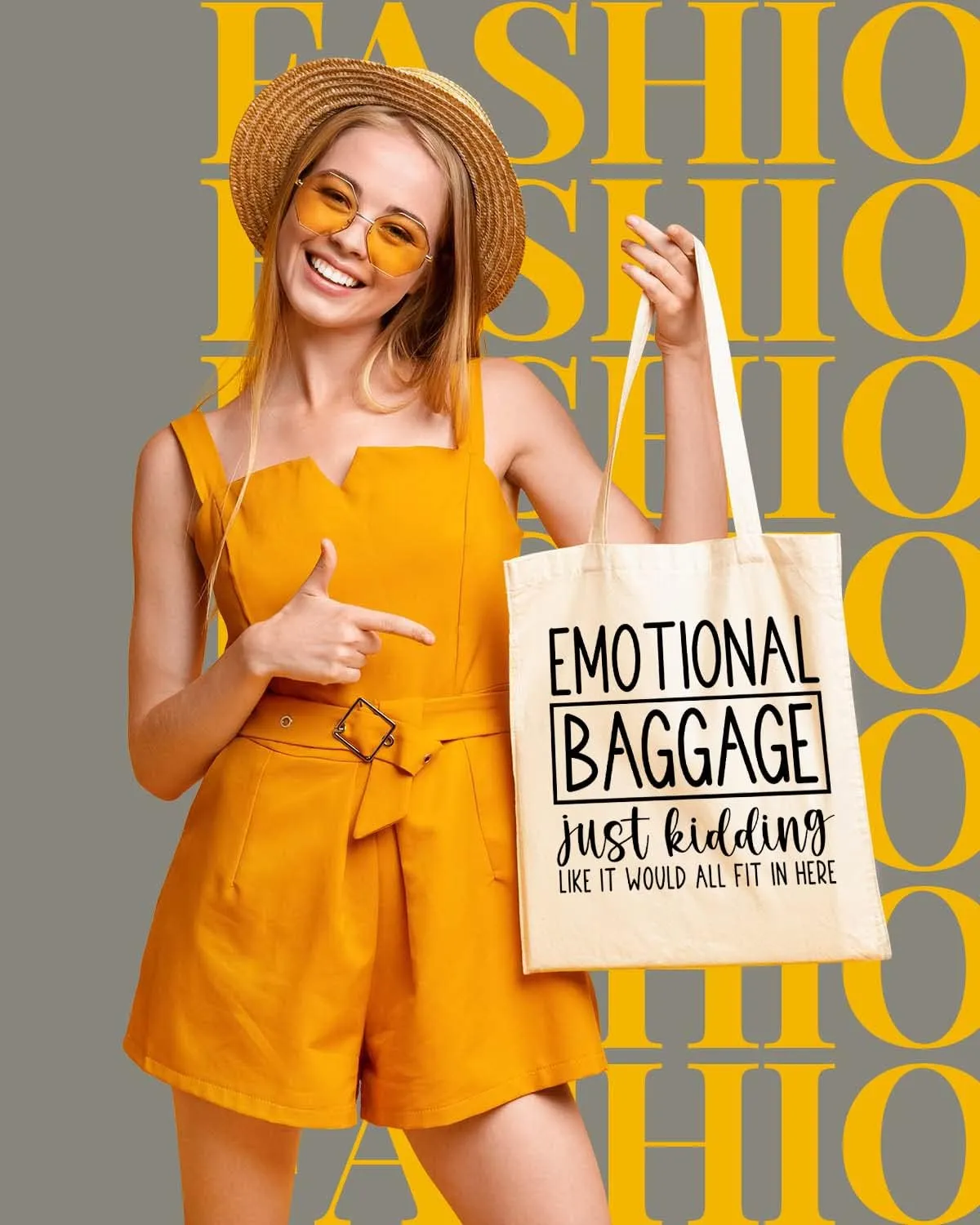 AUSVKAI Canvas Tote Bag Aesthetic for Women, Cute Reusable Cloth Cotton Bags for Shopping Beach Trendy Gifts