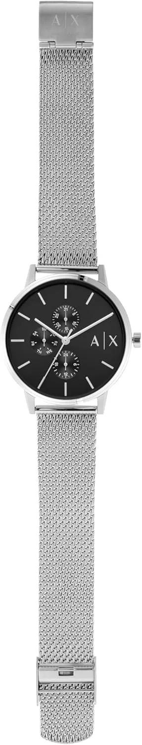 A|X Armani Exchange Men's Watch with Three-Hand Analog Display and Stainless Steel or Leather Band, Watch for Men