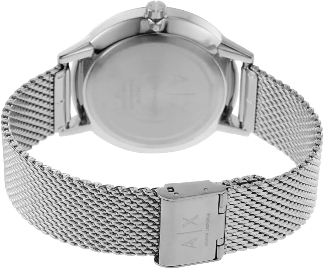 A|X Armani Exchange Men's Watch with Three-Hand Analog Display and Stainless Steel or Leather Band, Watch for Men