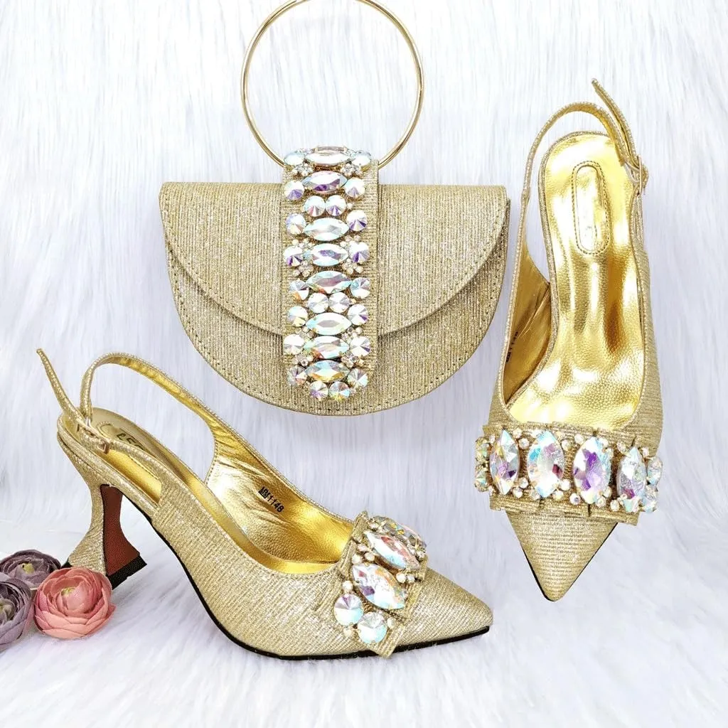 Bags and Women's high Heels for a Shiny Wedding Party(40)