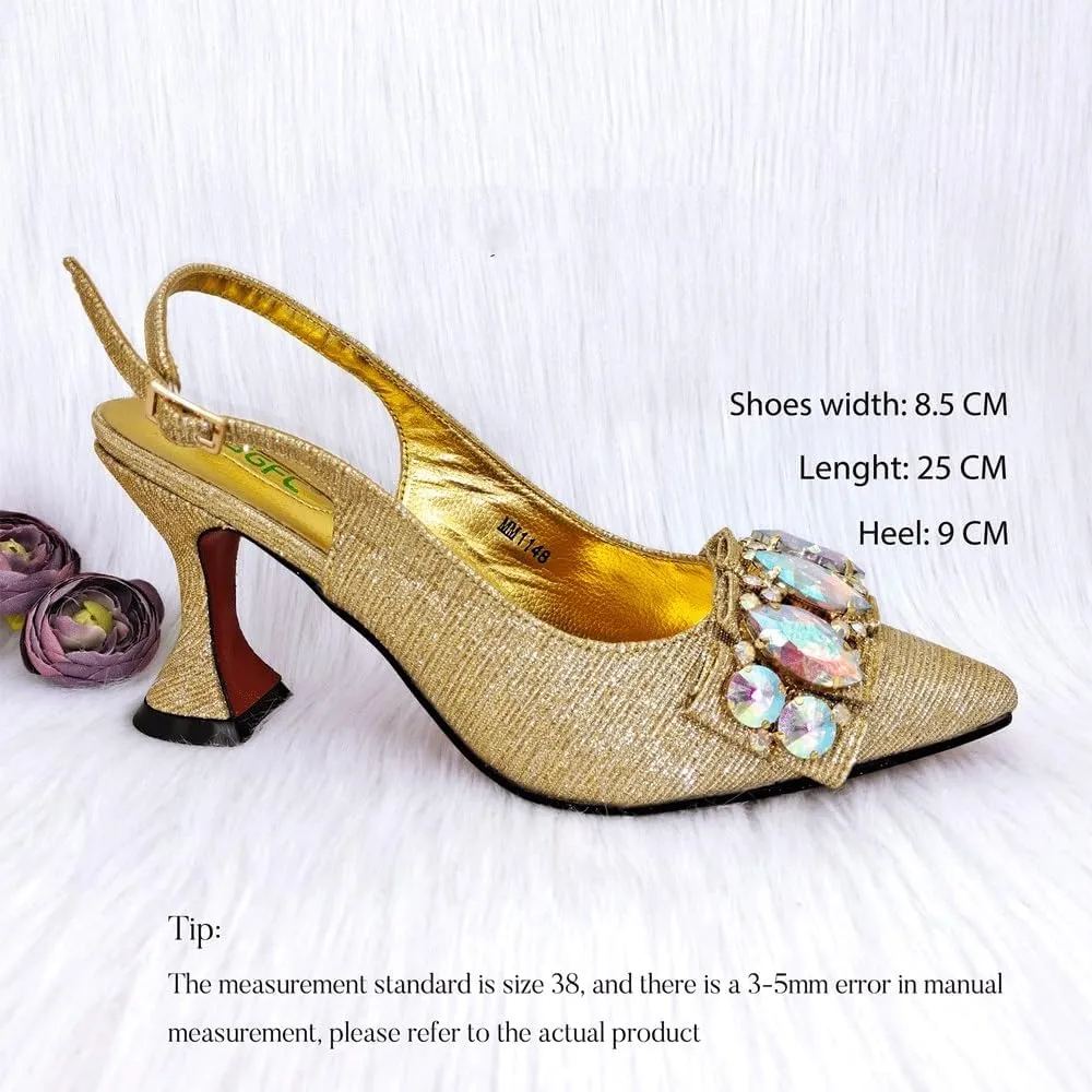 Bags and Women's high Heels for a Shiny Wedding Party(40)