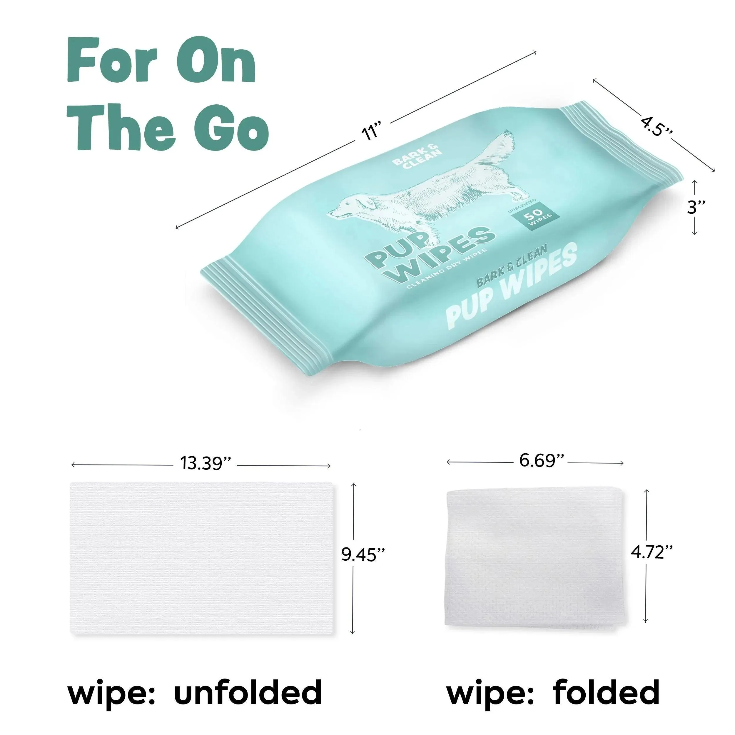 Bark & Clean Pup Dry Wipes