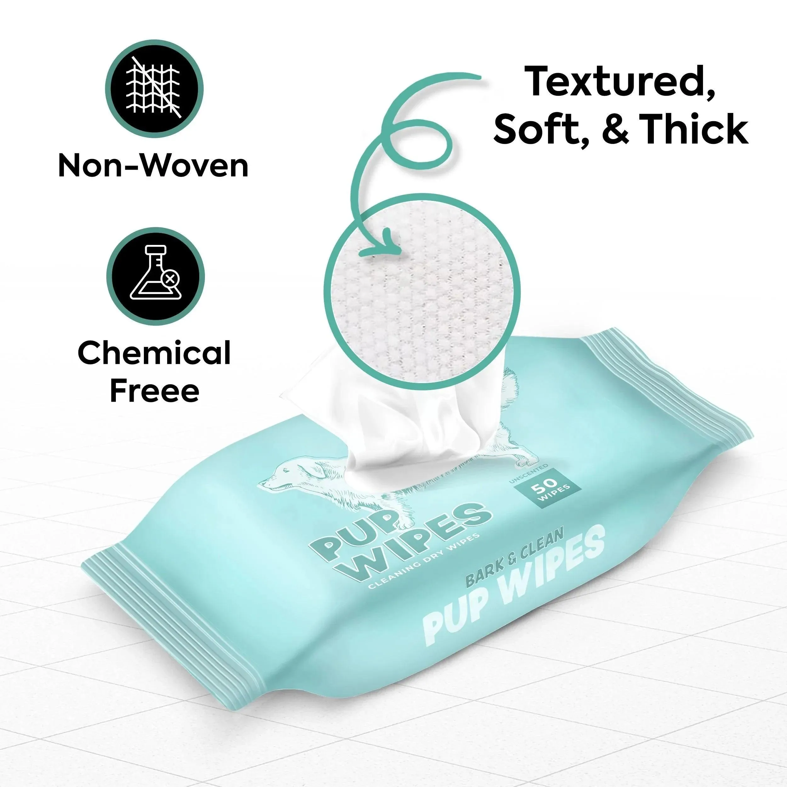 Bark & Clean Pup Dry Wipes