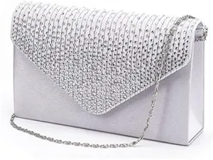 Beach Tote Bag Diamante Evening Clutch Bag Crossbody Bags Shoulder Bag Satin Party Prom Dinner Small Carryall Purse E