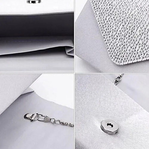 Beach Tote Bag Diamante Evening Clutch Bag Crossbody Bags Shoulder Bag Satin Party Prom Dinner Small Carryall Purse E