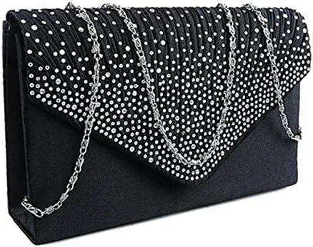 Beach Tote Bag Diamante Evening Clutch Bag Crossbody Bags Shoulder Bag Satin Party Prom Dinner Small Carryall Purse Z
