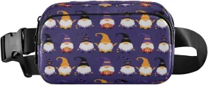 Boccsty Halloween Gnomes Belt Bag for Women Men Happy Fanny Pack Small Waist Pouch Crossbody Bags for Outdoor Hiking Running Travel