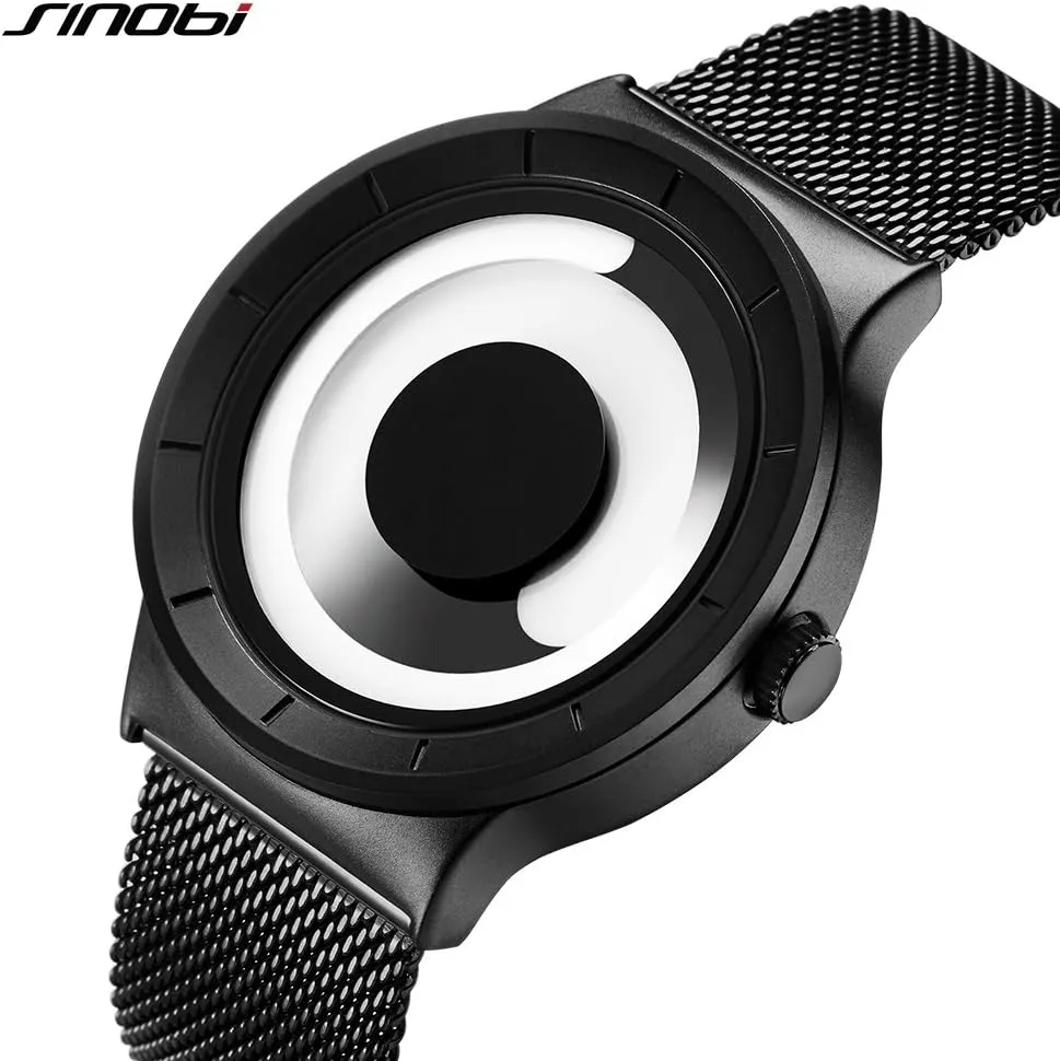 Business Watches Men Fashion Creative Original Design Watch Men Steel Mesh Men's Watch Clock Relogio Masculino Unique Wristwatch