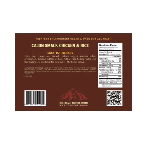 Cajun Smack Chicken & Rice by Trailtopia