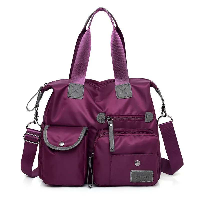 Caroline  Groe Kapazitt Mehrfachtaschen Schultertasche aus Nylon, wasserdichte Handtaschen fr Frauen, lssige Pendel-Nachrichtentaschen
