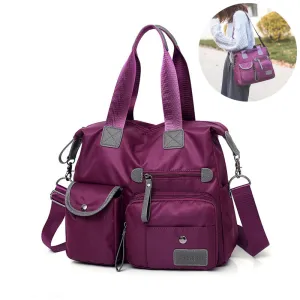 Caroline  Groe Kapazitt Mehrfachtaschen Schultertasche aus Nylon, wasserdichte Handtaschen fr Frauen, lssige Pendel-Nachrichtentaschen