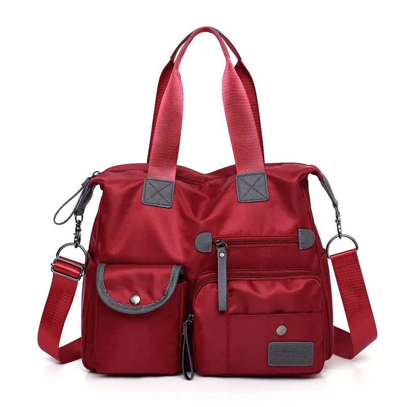 Caroline  Groe Kapazitt Mehrfachtaschen Schultertasche aus Nylon, wasserdichte Handtaschen fr Frauen, lssige Pendel-Nachrichtentaschen