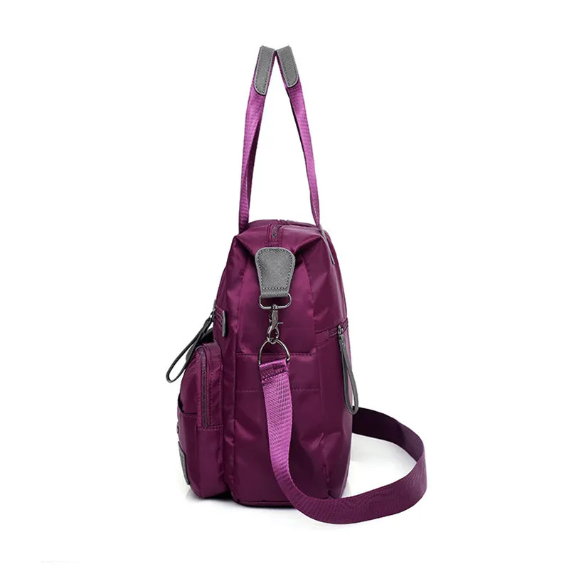 Caroline  Groe Kapazitt Mehrfachtaschen Schultertasche aus Nylon, wasserdichte Handtaschen fr Frauen, lssige Pendel-Nachrichtentaschen